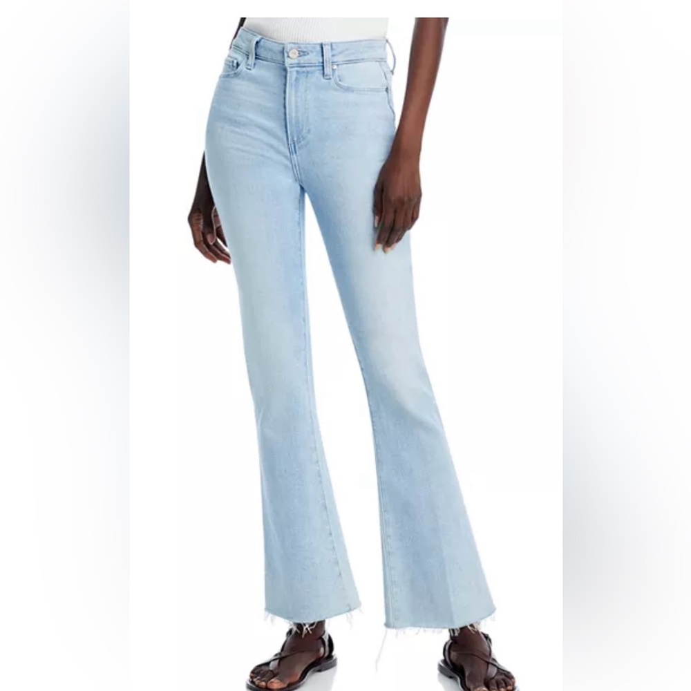 Paige - High Rise Laurel Canyon Jeans - Light Wash